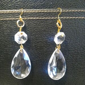 Large Crystal Chandelier Earrings